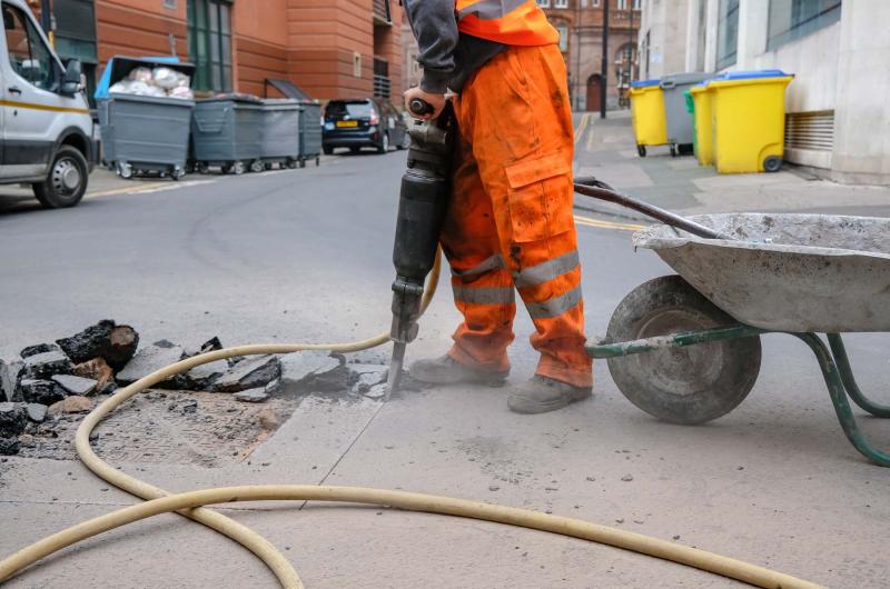 Road construction operatives
