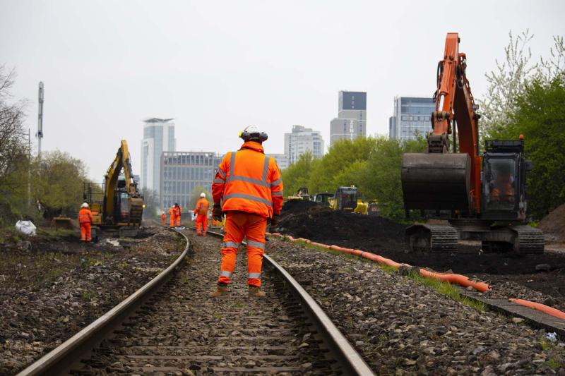 Rail construction and maintenance operatives