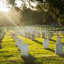 Cemetery worker