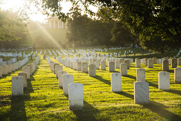 Cemetery worker