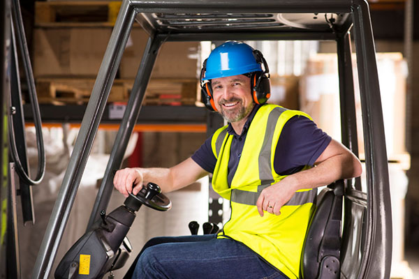 Forklift driver