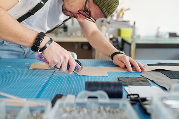 Leather craftworker