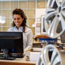 Motor vehicle parts person