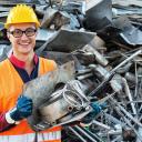 Recycled metals worker